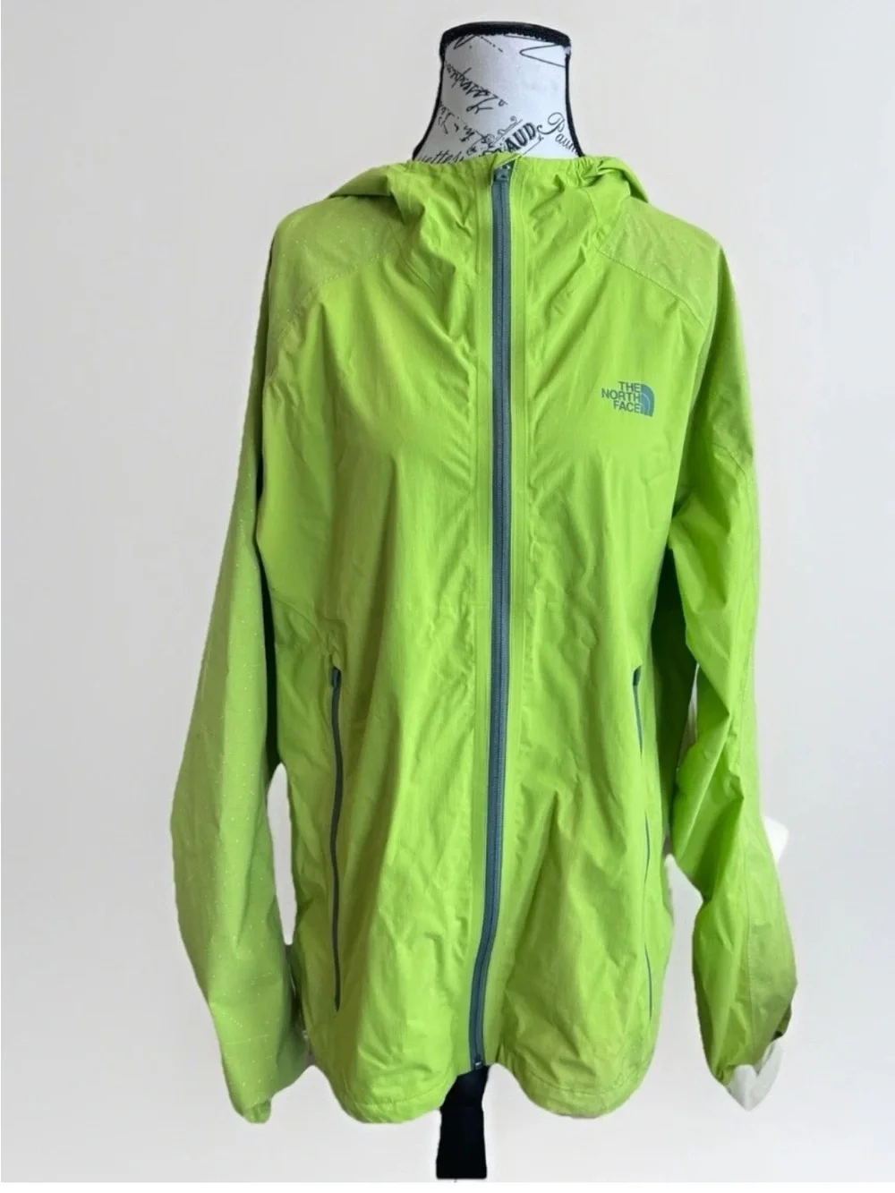 The North Face Stormy Trail Reflective Outdoor Jacket lime green Men's Size L